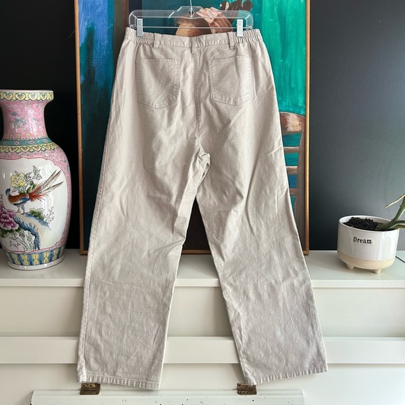 Ruby Rd. Cream Straight Leg Pants 12P - Picture 15 of 16